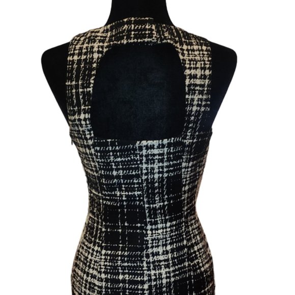 NEW Women's Banana Republic Petite Black & Gray Fitted Mini Dress Size: 4P - Picture 6 of 9